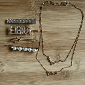 Libra Hair Pins and Necklace Set